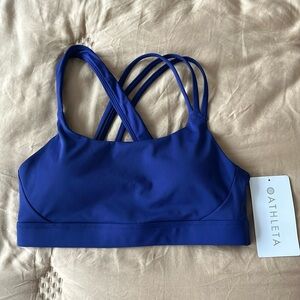 NWT Athleta Train Free Sports Bra Size Medium Cobalt Blue